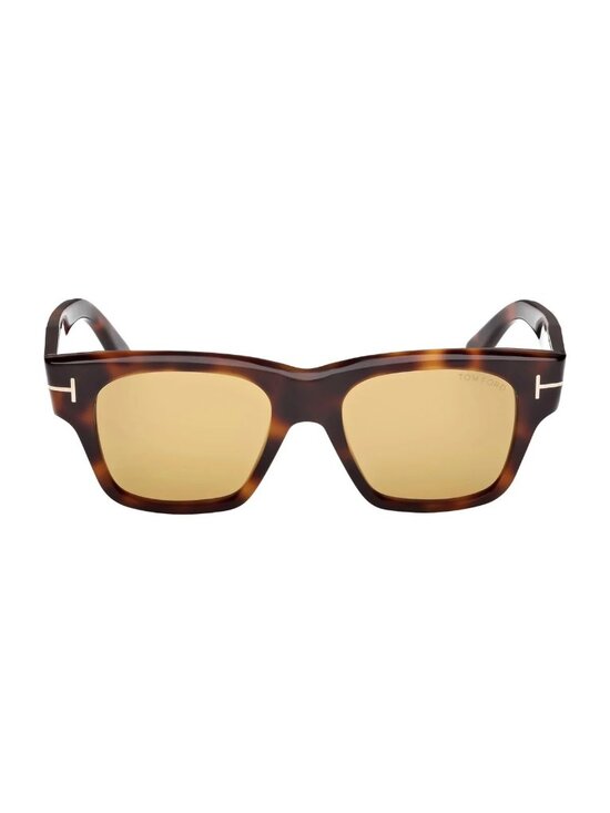 NEW TOM FORD SUNGLASSES CAINE-02 TF1280 53E WOMEN SQUARE HAVANA/YELLOW FT1280 main image 4
